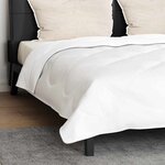 vidaXL Duvet avec oreillers Autre 3 Pièces Blanc 240 x 220 cm Microfibre