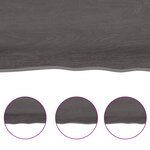 vidaXL Dessus de table bois chêne massif traité bordure assortie