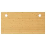 vidaXL Dessus de bureau 100x50x4 cm bambou