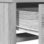 vidaXL Coiffeuse Sonoma gris 50 x 41 x 140 cm Bois d'ingénierie