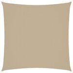 vidaXL Voile de parasol tissu oxford carré 7x7 m beige