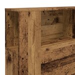 vidaXL Armoire de tête de lit vieux bois 180x18 5x102 5 cm