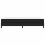 vidaXL Cadre de lit avec matelas Noir 160 x 200 cm tissu