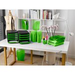 Corbeille À Courrier Combo Midi Transparent - Vert Pomme - X 6 - Exacompta