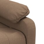 vidaXL Fauteuil de massage Marron Tissu