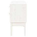 vidaXL Buffet Blanc 110x40x78 cm Bois massif de pin