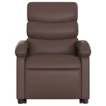vidaXL Fauteuil inclinable marron similicuir