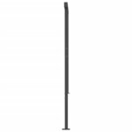 vidaXL Auvent manuel rétractable avec poteaux 6x3 m Anthracite