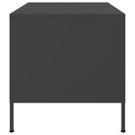 vidaXL Table basse noir 68x50x50 5 cm acier