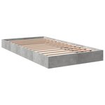 vidaXL Cadre de lit sans matelas gris béton 100x200 cm