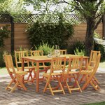 vidaXL Chaises de jardin pliantes 8 Pièces 36x46x86 cm Bois d'acacia massif