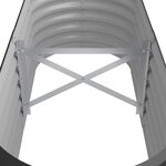 vidaXL Lit surélevé de jardin Acier galvanisé Anthracite