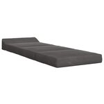vidaXL Canapé-lit pliable Gris foncé 200 x 70 x 10 cm Velours