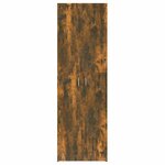 vidaXL Armoire de bureau Chêne fumé 60x32x190 cm Bois d'ingénierie