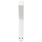 vidaXL Pieds de table basse 2 pièces Blanc 50 x (42-43 3) cm Acier