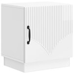 vidaXL Table de chevet 2 pc Blanc brillant 43 x 34 5 x 47 cm