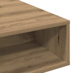 vidaXL Table basse chêne artisanal 105x55x32 cm bois d'ingénierie