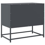 vidaXL Meuble TV anthracite 68 5x39x60 5 cm acier
