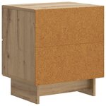 vidaXL Cabinet de chevet 2 Pièces Chêne artisanal 43 x 34 5 x 47 5 cm