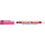 Marqueur Permanent 400 Rose Pointe Fine 1 mm x 5 EDDING