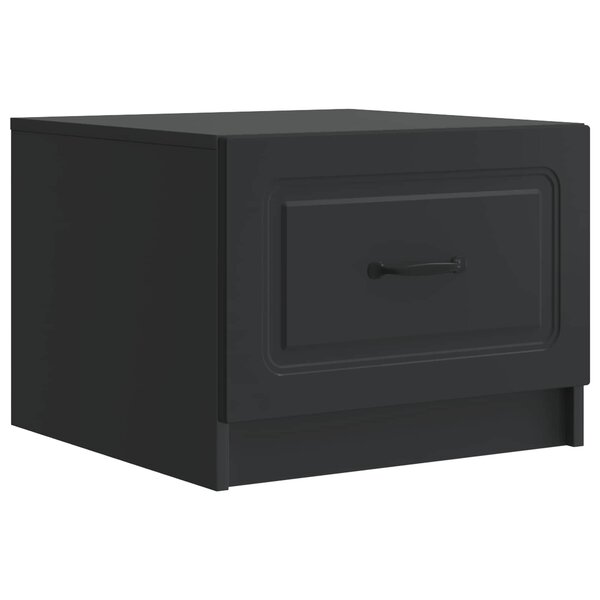 vidaXL Table basse Noir 49 x 50 x 37 cm Bois d'ingénierie