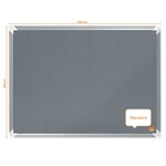 Nobo Tableau d'affichage en feutre Premium Plus 60x45 cm Gris