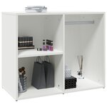 vidaXL Armoire de dressing Blanc 80x40x65 cm Bois d'ingénierie