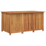 vidaXL Boîte de rangement de jardin 150x80x75 cm bois massif d'acacia
