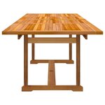 vidaXL Ensemble à manger de jardin 7Pièces bois d'acacia solide textilène