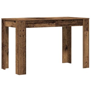 vidaXL Table à manger vieux bois 120x60x76 cm bois d'ingénierie