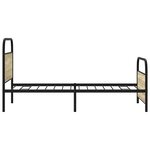 vidaXL Cadre de lit sans matelas 100x200 cm chêne sonoma
