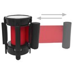 vidaXL Barrière à bande rétractable 200 cm Rouge