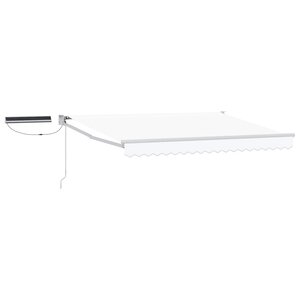 vidaXL Auvent rétractable électrique Blanc 3 x 2 5 m