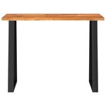 vidaXL Table console à live edge 110x35x80 cm bois d'acacia solide