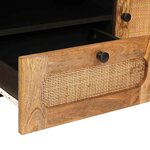 vidaXL Meuble TV Marron 105 x 33 x 46 cm Bois de mangue massif