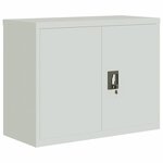 vidaXL Classeur gris clair 90x40x70 cm acier