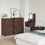 vidaXL Armoires de rangement 2 Pièces Chêne brun 60 x 48 x 105 cm