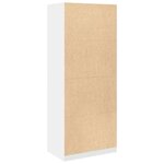 vidaXL Garde-robe blanc 80x50x200 cm bois d'ingénierie