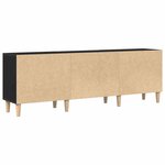 vidaXL Meuble TV Chêne noir 150 x 30 x 50 cm Bois d'ingénierie