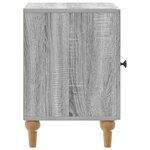 vidaXL Cabinet de chevet Sonoma gris 43 x 34 5 x 50 cm