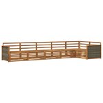 vidaXL Ensemble de canapés d'extérieur 6 pc Naturel