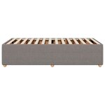 vidaXL Cadre de lit sans matelas taupe 100x200 cm tissu