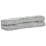 vidaXL Coussin de canapé palette Gris clair Tissu Patchwork