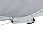 vidaXL Tente de plage 2 personnes gris escamotable imperméable