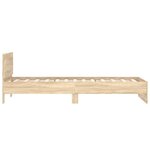 vidaXL Cadre de lit sans matelas avec tête de lit 100x200 cm