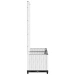 vidaXL Jardinière avec treillis Blanc 80x40x136 cm PP