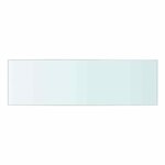 vidaXL Panneaux d'étagère 2 Pièces Verre Transparent 50 x 15 cm