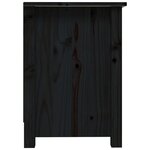 vidaXL Meuble TV Noir 70x36 5x52 cm Bois de pin massif