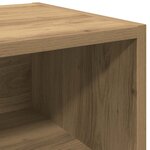 vidaXL Table de chevet chêne artisanal 40x30x50 cm bois d'ingénierie