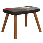 vidaXL Chaise de relaxation avec repose-pied Patchwork Tissu